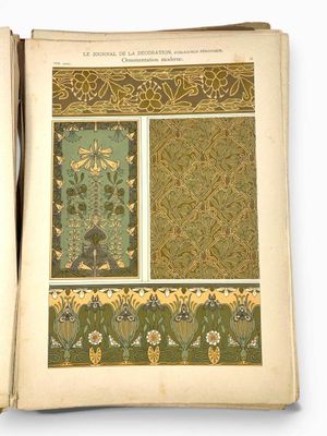 Le Journal de la Décoration : important ensemble de 60 planc…