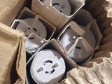 a cardboard box full of electrical plugs and sockets