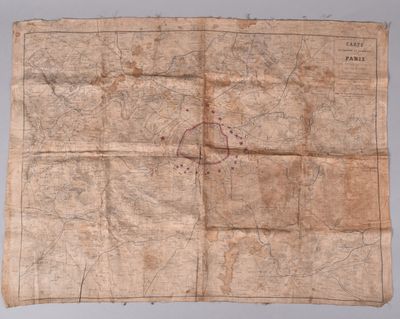 Fr- Carte du Théâtre de la Guerre- Paris (et région parisien…