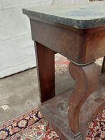 Console en bois de placage, ouvre à un tiroir en ceinture, p… (photo 4)