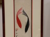 a picture of a picture of two koi fish in a frame
