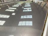 an image of a large glass table in a building