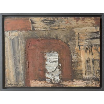 une image représentant une peinture d'une porte dans un mur