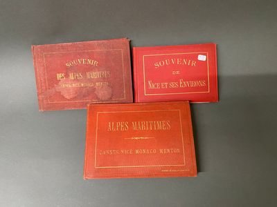 trois livres rouges posés les uns à côté des autres sur une table