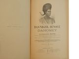 an open book with a drawing of a woman in a turban
