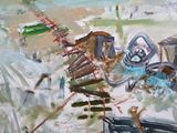 a painting of a bunch of things on a table