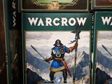 a display of warcraw action figures in a store
