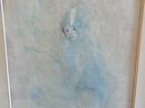 a picture of a painting on the wall of a room