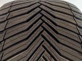 a close up of a tire tread on a car tire