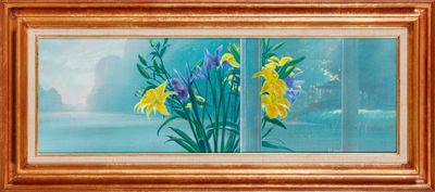 Henri Alain LESPRIT (1933) Iris et Lys