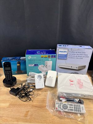 Lot d'un téléphone fixe Philips, un tp -link kit CPL et un l…