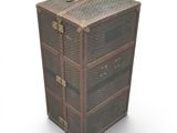 a suitcase that is sitting on top of a table