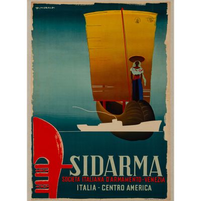 Sidarma, Venise Affiche lithographique [Toile].