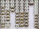 de nombreux types de papillons différents présentés dans une vitrine
