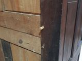 a picture of a door with a wooden frame