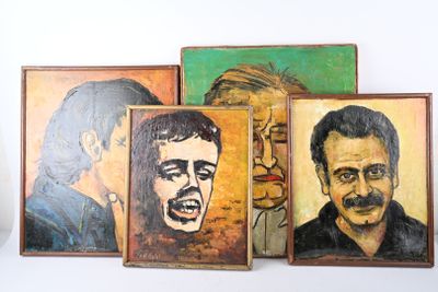 Paul PETIT (1915-2003) Portraits d'artistes, dont Jacques Br…
