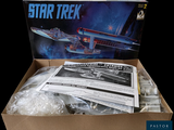 a box with a star trek model in it