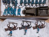a lot of toy soldiers that are in a box