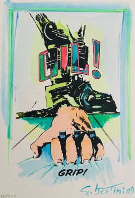 Gianni Bertini (1922-2010) "Oil !"
