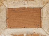 a picture of a picture of a wooden frame on the wall