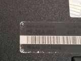 a close up of a label on a computer keyboard