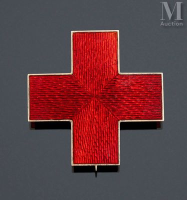 an image of a red cross on a black background