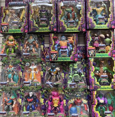 a lot of teenage mutant toys on display in the store