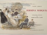 a drawing of a group of people sitting at a table