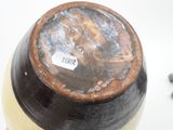 a close up of a jar with a label on it