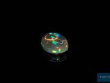 an oplite in the dark with a black background