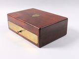 an image of a small wooden box with a lock on it