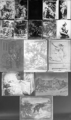 Ensemble de quinze plaques photos au gelatino-bromure d'arge…