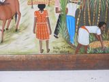 a picture of a painting on the wall of a building
