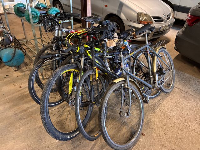 Lot de 6 vélos d’occasion. Vendu en l’état 