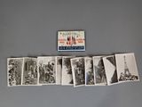 a lot of old photos on the wall of a room