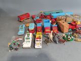 a lot of toys that are on a table
