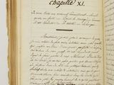 a book open to a page with writing on it