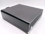 an image of a close up of a black box on a white surface