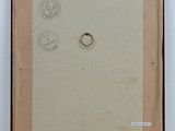 an old picture of a ring on top of a piece of paper