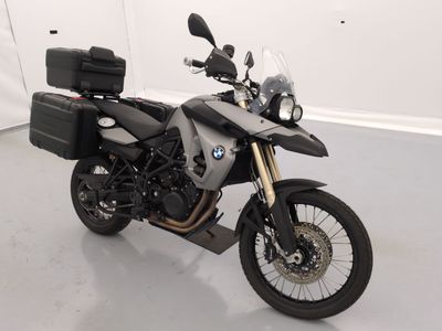 a motorcycle that is parked in a room