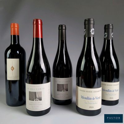 plusieurs bouteilles de vin sont alignées sur une table