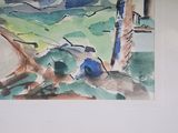 a picture of a picture of a watercolor painting on the wall