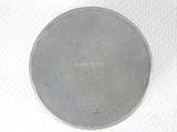 a silver plate with the word fame written on it