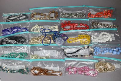 a picture of a bunch of beads in a bag