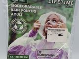 poncho de pluie biodégradable pour adultes