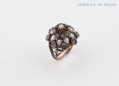 a close up of a ring on a white surface
