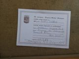 a piece of paper that has been written on a piece of paper