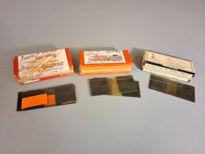 four different types of business cards on a table