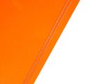 an orange folder with a chain hanging from it ' s side