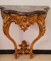 8860-1081 / X / Console en stuc et bois doré de style louis …